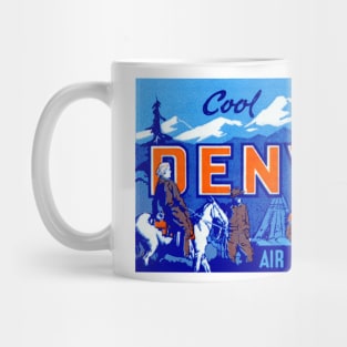 1950s Cool, Colorful Denver Colorado Mug